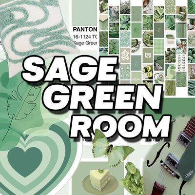 sage green room decor
