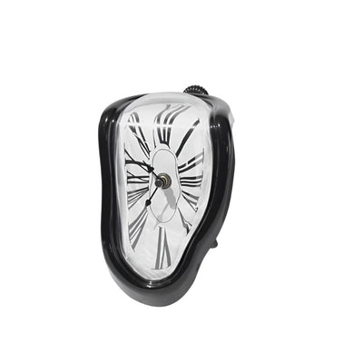 Black Abstract Dali's Clock