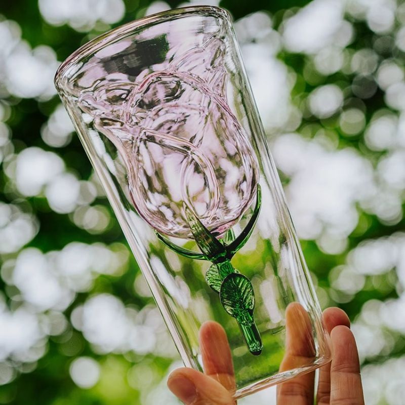 Adorable Rose shaped Glass