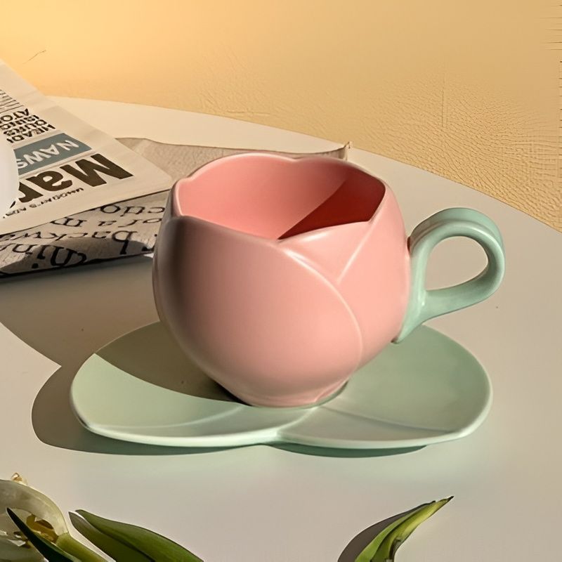 Pink Adorable Tulip shaped Cup