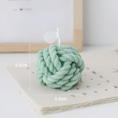 Ball of Thread Candle Green