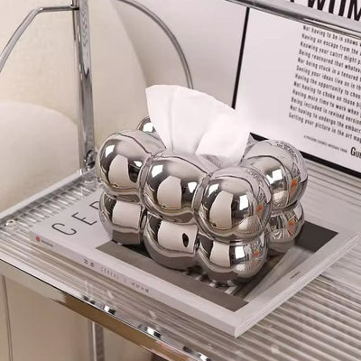 Silver Bubbles shaped Tissue Holder