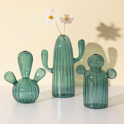 Cacti & Succulents Glass Vases blue