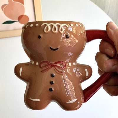 Cartoon Gingerbread Man Mug