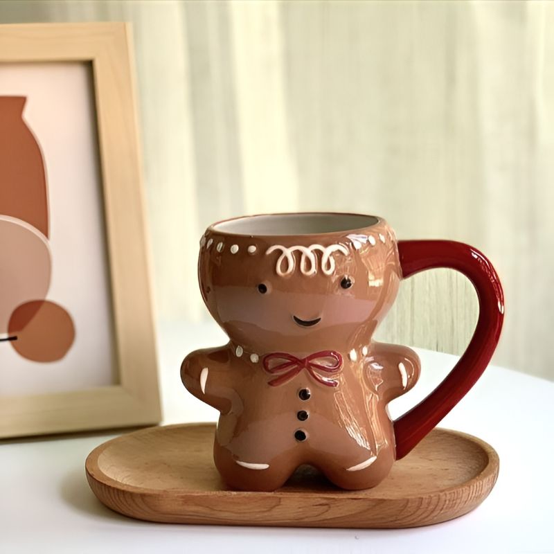 Cartoon Gingerbread Man Mug