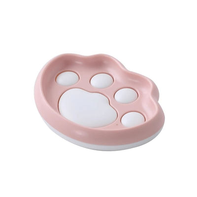 Pink Cat's Paw Soap Dish