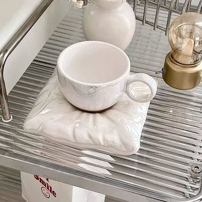 White Charming Pillow shaped Cup