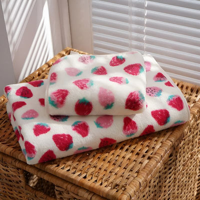 Cottagecore Strawberry Bath Towels