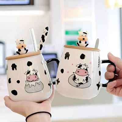 Cow Mug with Cover
