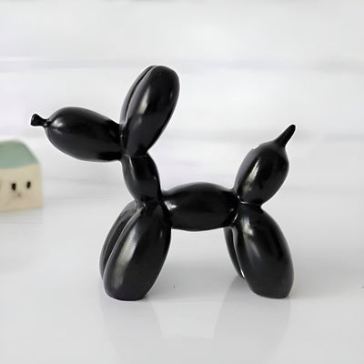 Сute Balloon Dog Figurine Black