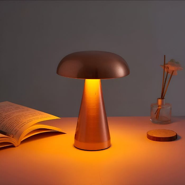 Boogzel Home Copper Mushroom Night Light