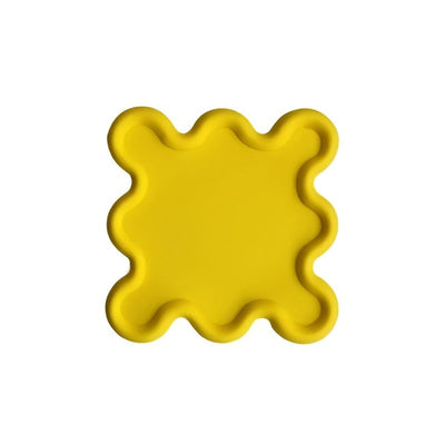 Yellow Geometric Abstract Coaster