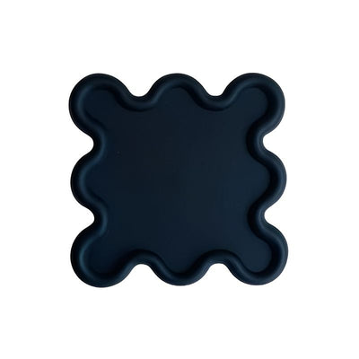 Black Geometric Abstract Coaster