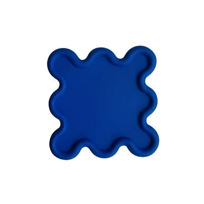 Blue Geometric Abstract Coaster