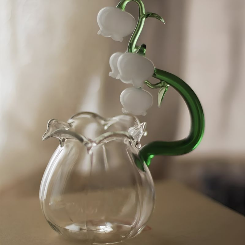 Glass Lily Teapot