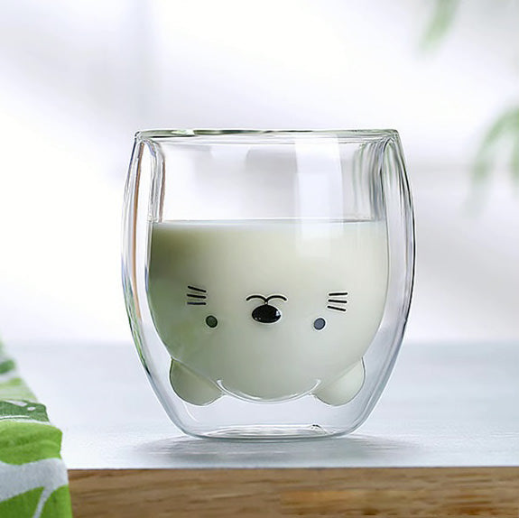 Bear & Cat Kawaii Mug