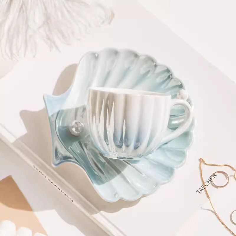 Blue Mermaid Aesthetic Cup