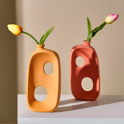 Minimalistic Abstract Hollow Vases