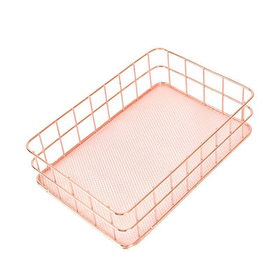 Pink Minimalistic Metallic Storage