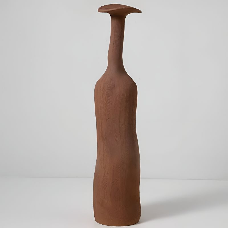 Brown Nordic Abstract Vase