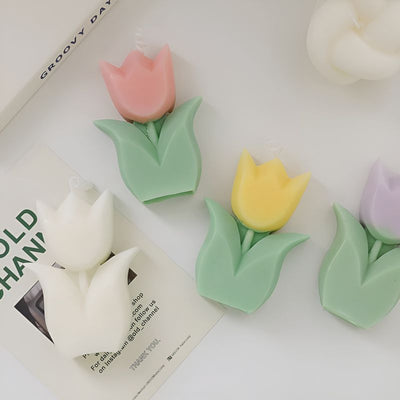 Soft Aesthetic Tulip Candles