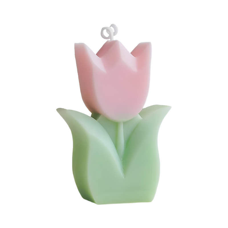 Soft Aesthetic Tulip Candle