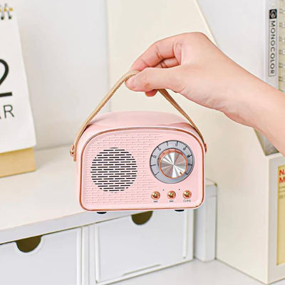 Soft Girl Radio Bluetooth Speaker pink