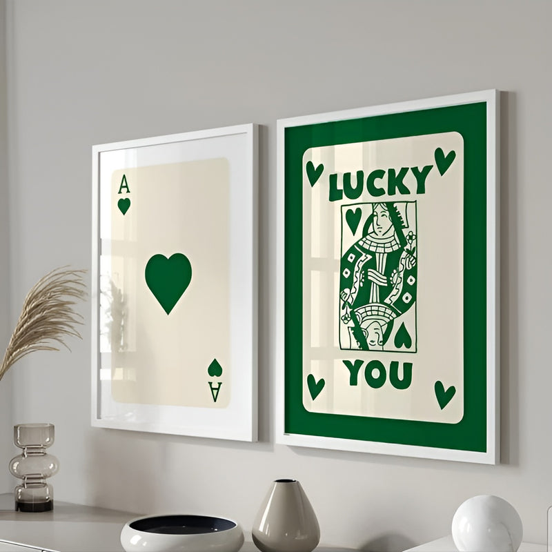 green playing cards