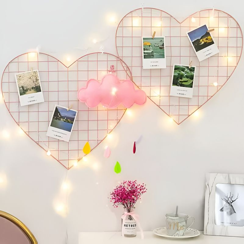 gridpanel hearts wall decor