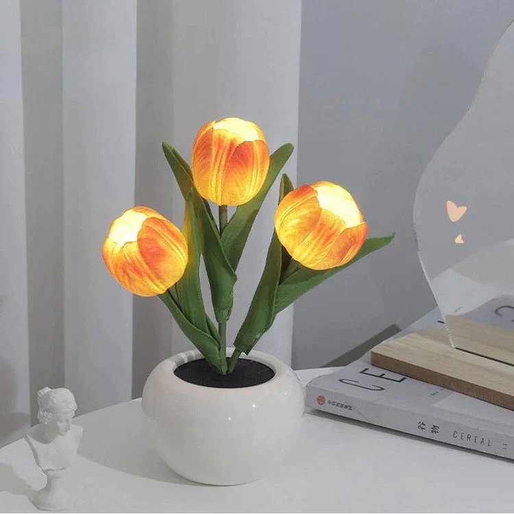boogzel home aesthetic tulip table lamp
