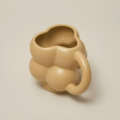 Aesthetic Bubble Ceramic Mug Beige