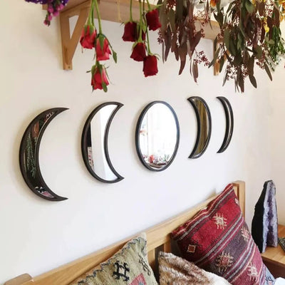 buy indie moon phase mirror set boogzel home