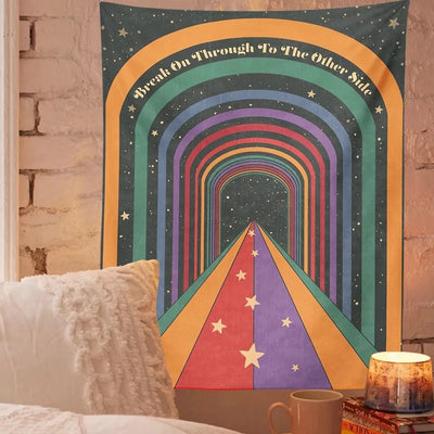 rainbow indie tapestry boogzelhome