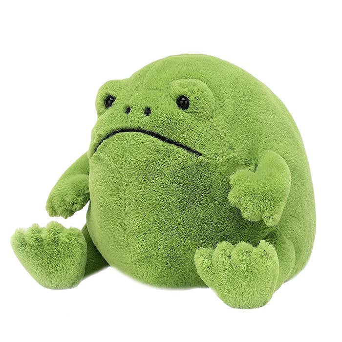 cottagecore sad frog toy