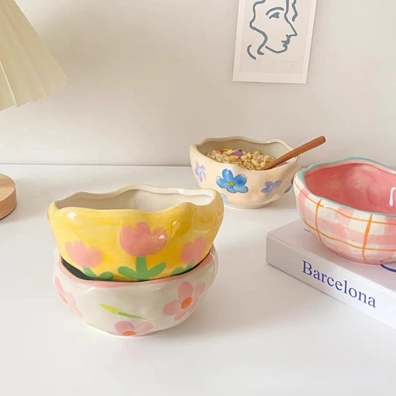 cottagecore aesthetic ceramic bowl