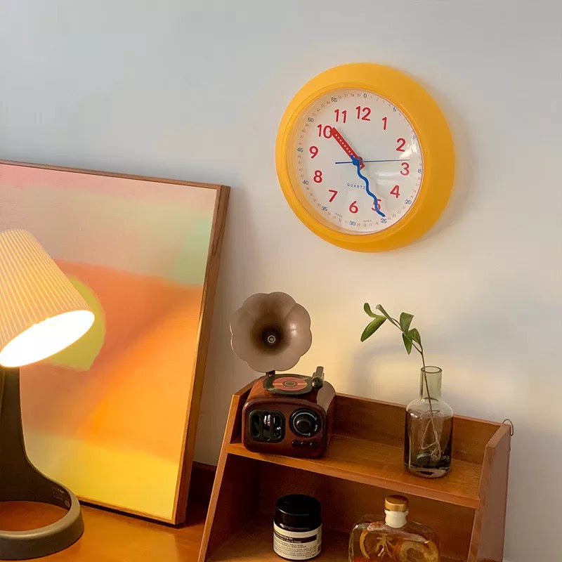 Danish Pastel Aesthetic Clock