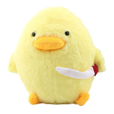 duck with a knife plush toy boogzel