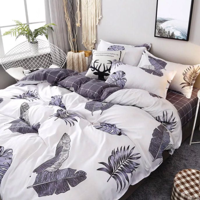 boogzel home feathers bedding set aesthetic home decor