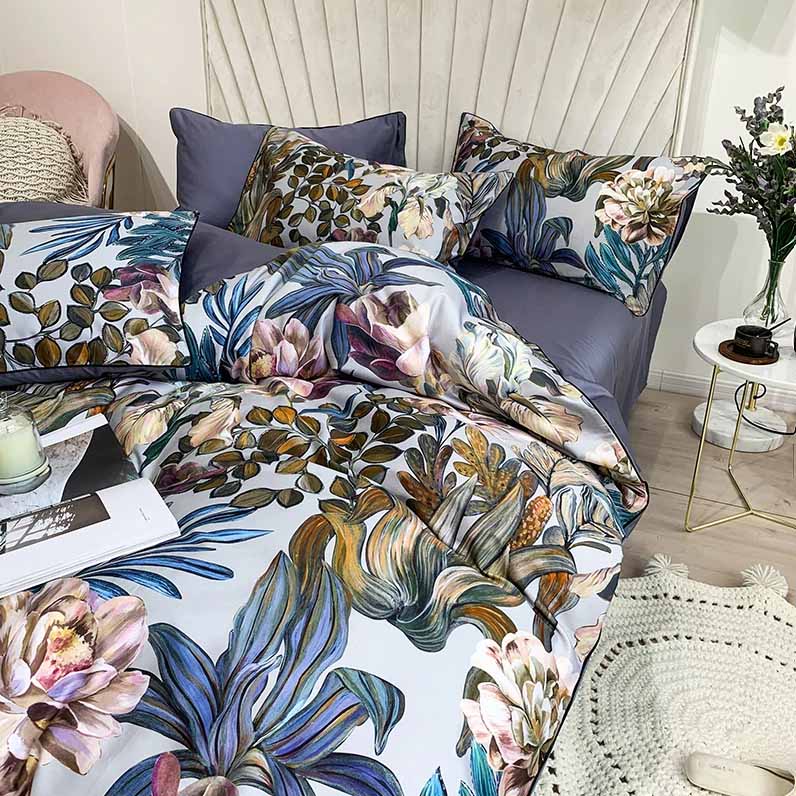 aesthetic floral bedding set boogzel home