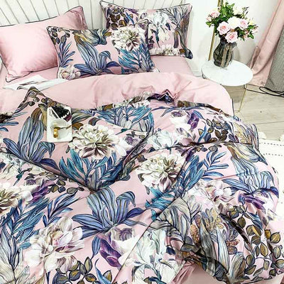buy pink floral bedding set boogzel home