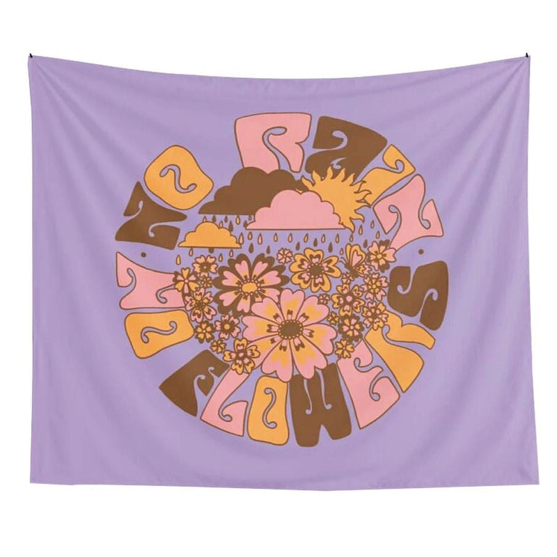 boogzel home hippie floral tapestry