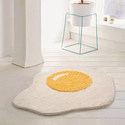 Fried Egg Shaped Aestehtic Rug