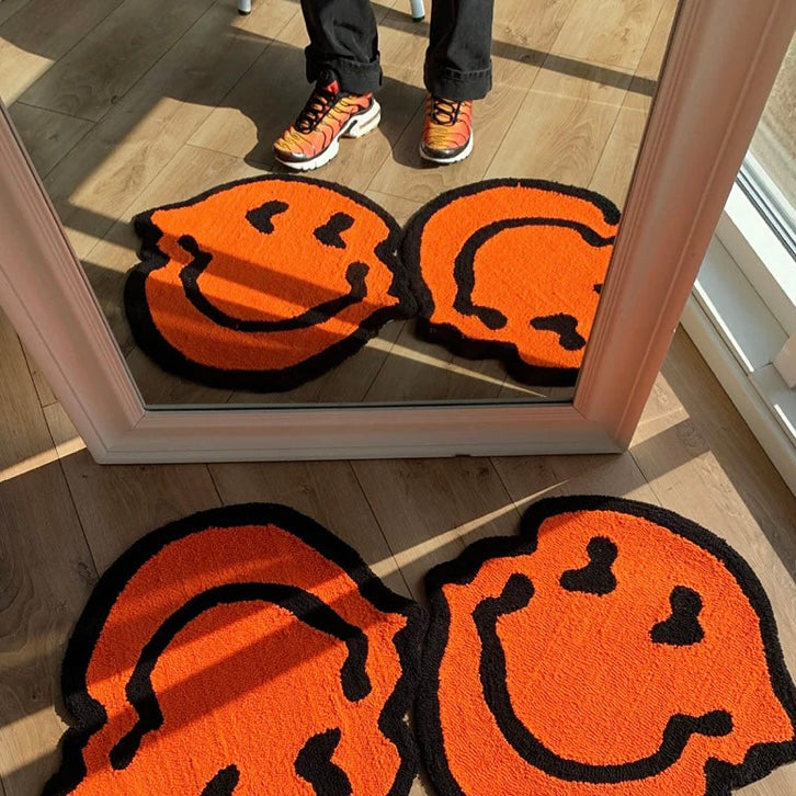 Glitchy Smile Accent Rug
