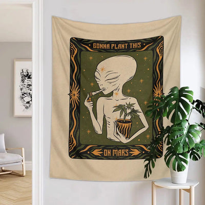gonna plant this on mars wall tapestry