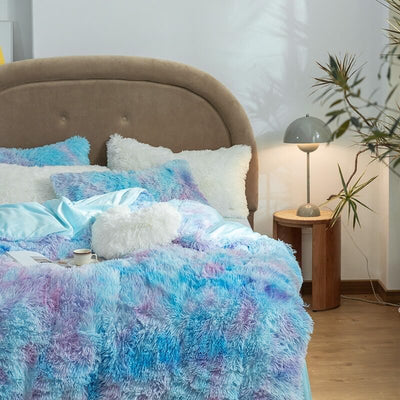 aesthetic plush bedding set boogzel home