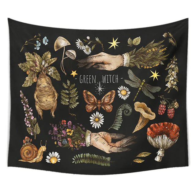 green witch wall tapestry - boogzel home