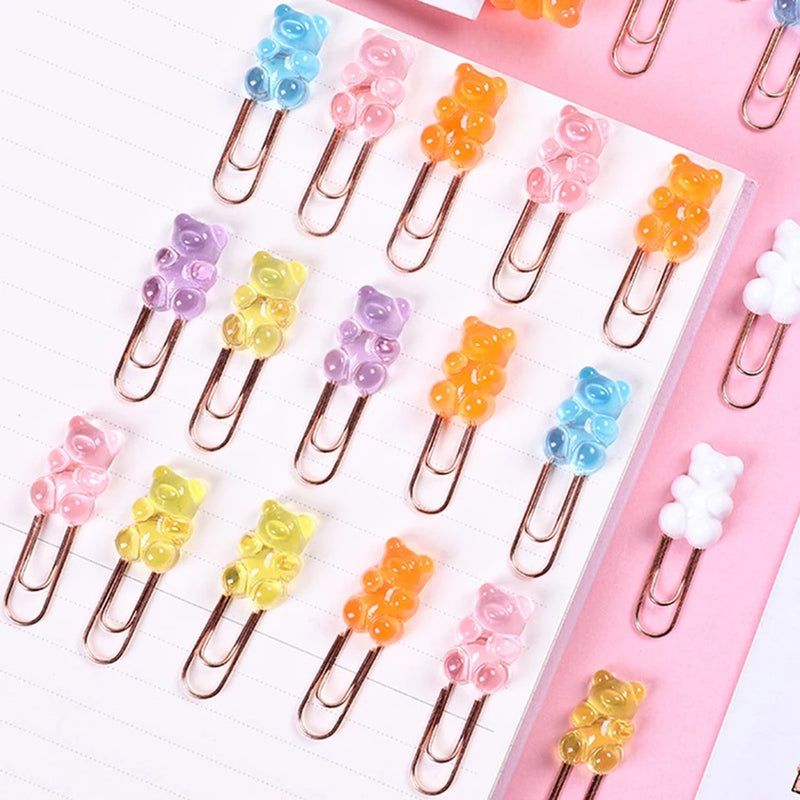 boogzel home aesthetic gummy bear paper clips