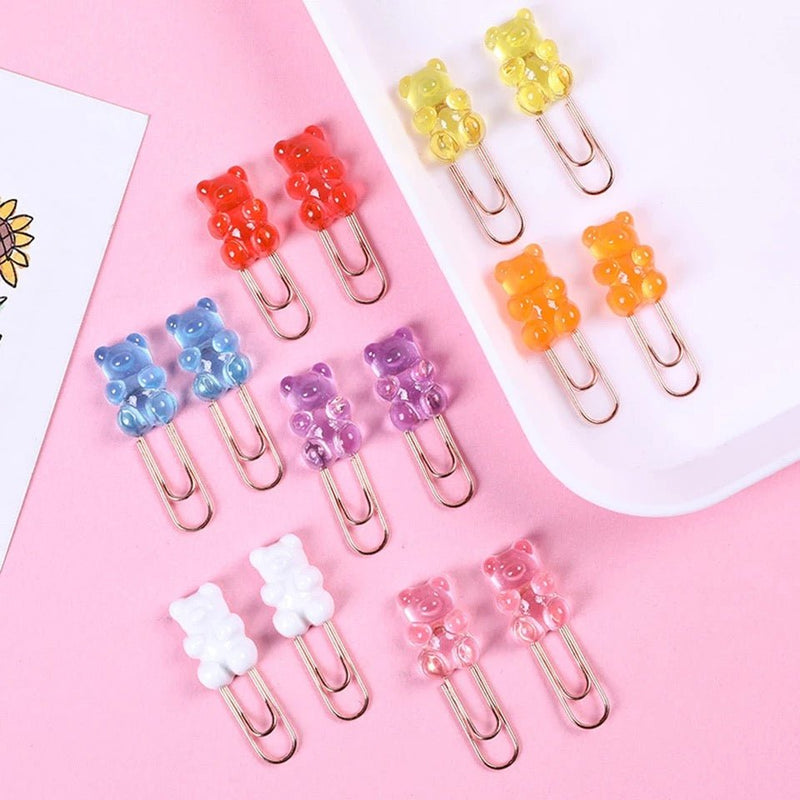 aesthetic school gummy bear paper clips