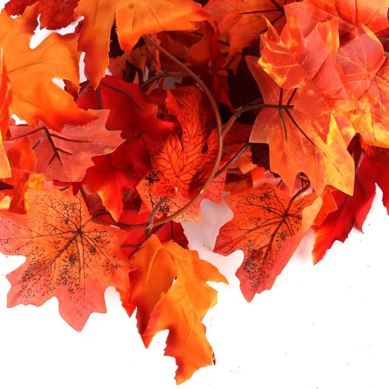 maple leaves autumn decor garland