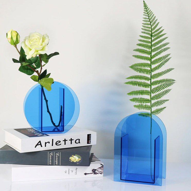 boogzel home azure modern vases